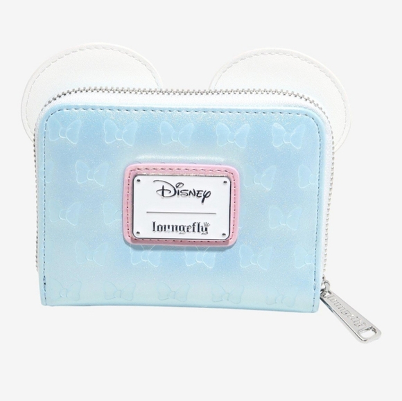 Minnie Ruffle Ears Loungefly Mini Backpack And Wallet Set - Picture 7 of 9